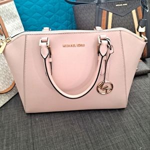 Gorgeous Blush Pink & Gold Cierra tote/ shoulder strap